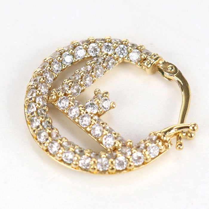 FENDI F is Fendi Pierce metal Women