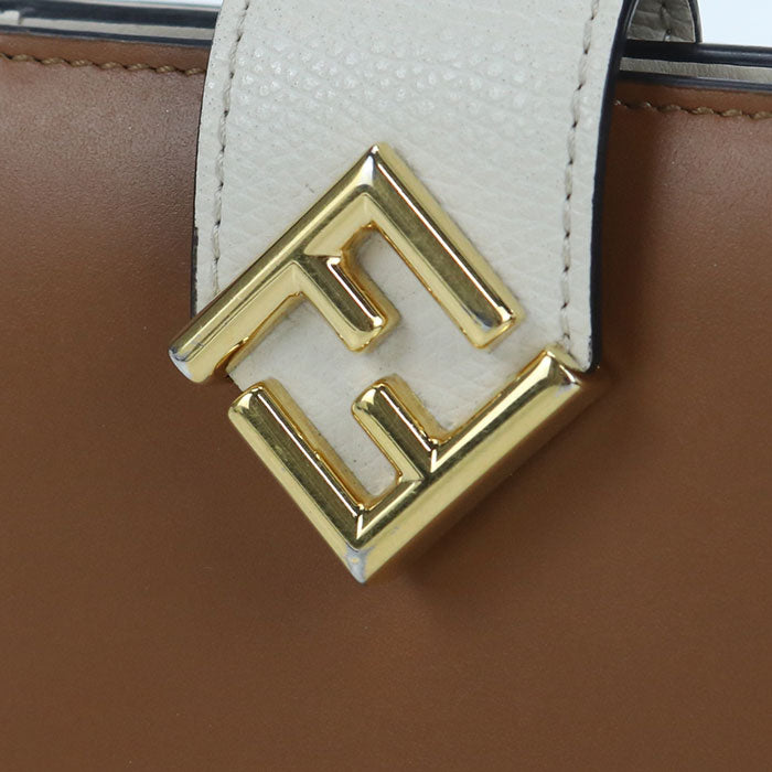 FENDI FF Diamond 8M0386 Bifold Wallet Calfskin Women