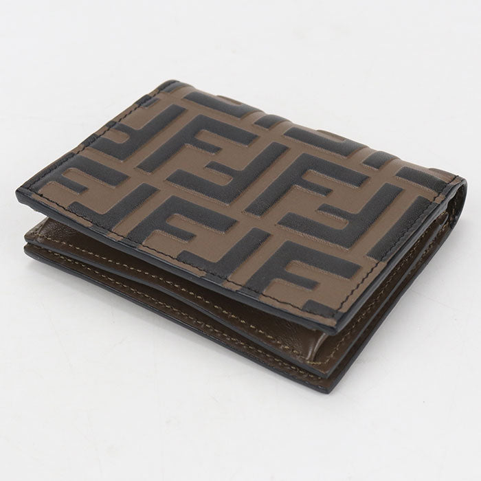 FENDI Small wallet F is Fendi 8M0420 Bifold Wallet Calfskin Women's