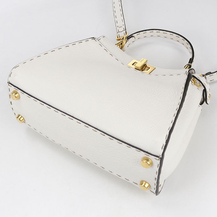 FENDI 2WAY Peekaboo 8BN244 Handbag Calfskin Women's