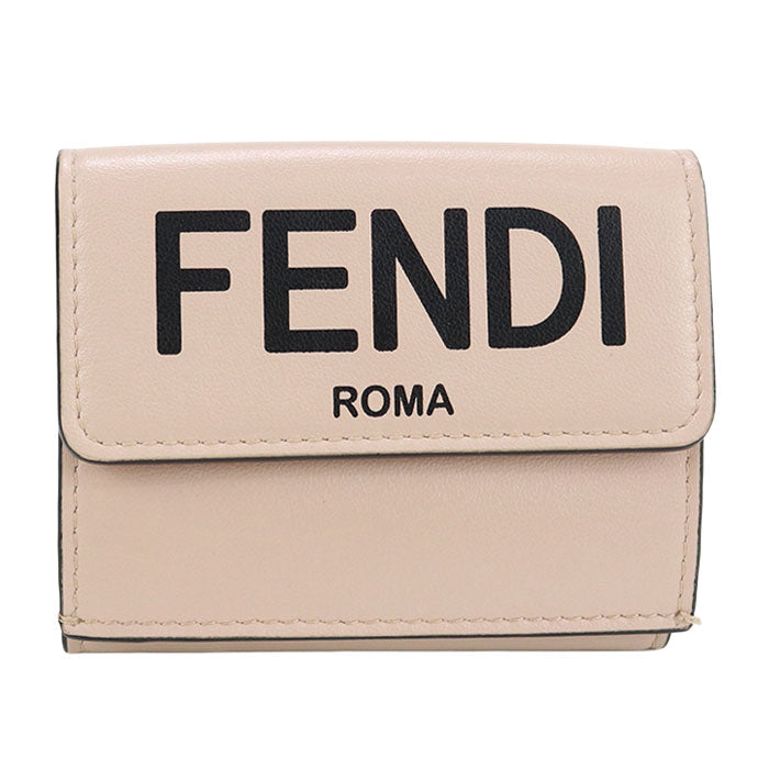 FENDI FENDI ROMA 8M0395 Three fold wallet leather Women