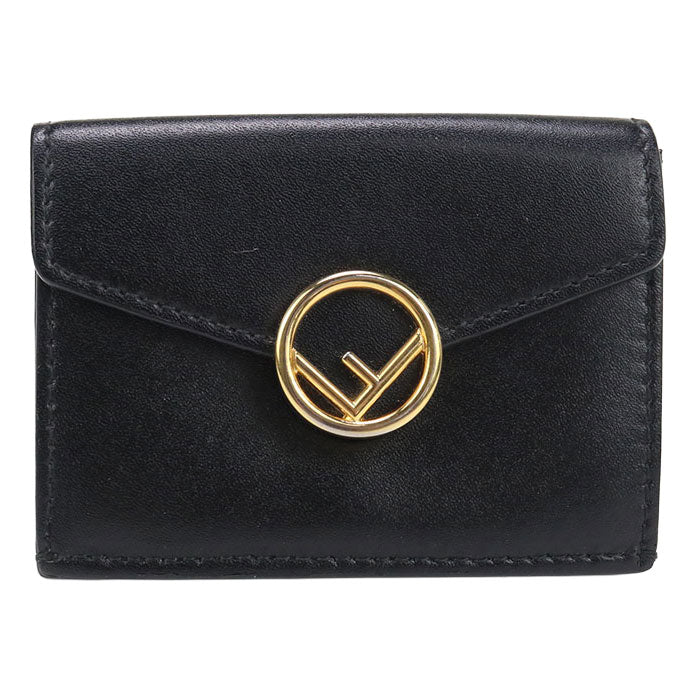 FENDI Micro Tri-Fold Wallet F is Fendi FE86771 Three fold wallet leather / Micro Tri-Fold Wallet Women