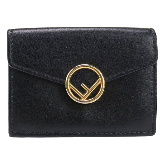 FENDI Micro Tri-Fold Wallet F is Fendi FE86771 Three fold wallet leather / Micro Tri-Fold Wallet Women