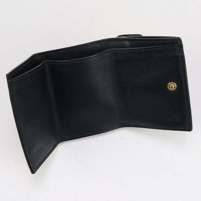 FENDI Micro Tri-Fold Wallet F is Fendi FE86771 Three fold wallet leather / Micro Tri-Fold Wallet Women