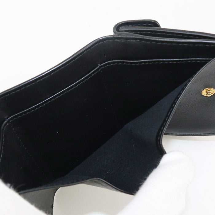 FENDI Micro Tri-Fold Wallet F is Fendi FE86771 Three fold wallet leather / Micro Tri-Fold Wallet Women