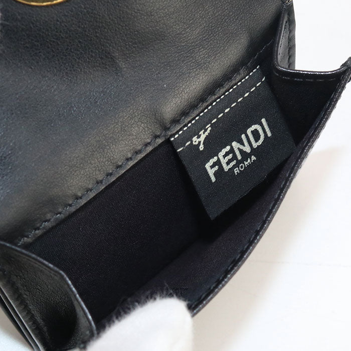 FENDI Micro Tri-Fold Wallet F is Fendi FE86771 Three fold wallet leather / Micro Tri-Fold Wallet Women