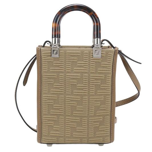 FENDI sunshine shopper mini FE90594 Tote bag cotton / sunshine shopper mini Women