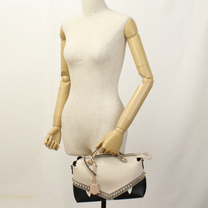 FENDI By the Way Medium Bugs Monster Eye 8BL124 A1FV Handbag Calfskin Women