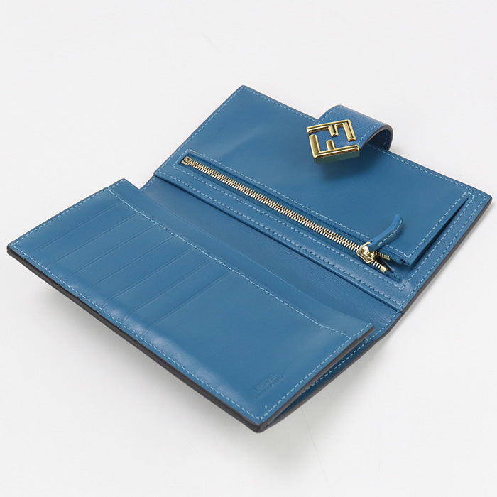 FENDI Continental wallet FF Diamond 8M0492 Long wallet with double fold coin purse leather Women