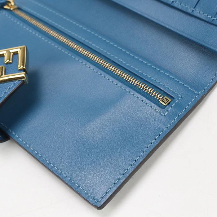 FENDI Continental wallet FF Diamond 8M0492 Long wallet with double fold coin purse leather Women
