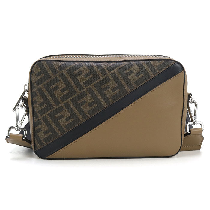 FENDI Camera case Diagonal 7M.0286 Shoulder bag leather / PVC Men