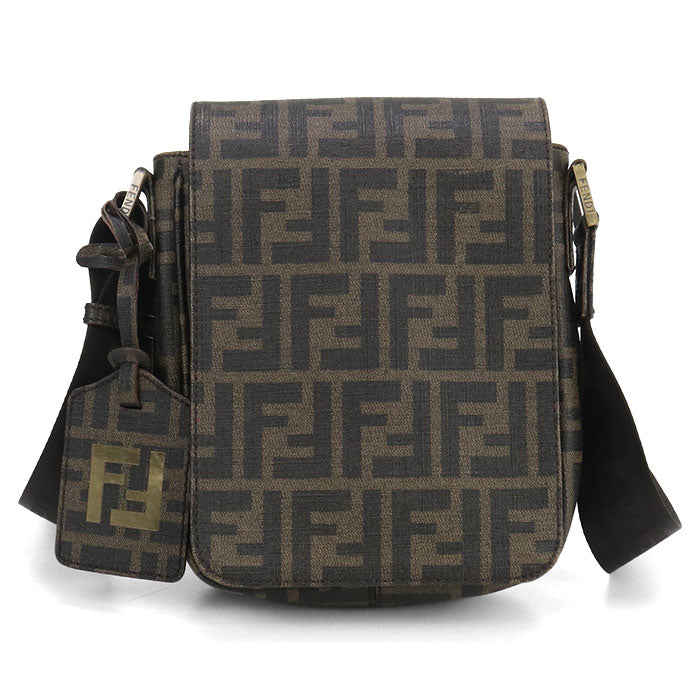 FENDI Zucca 7VA205 Diagonal shoulder bag PVC Men