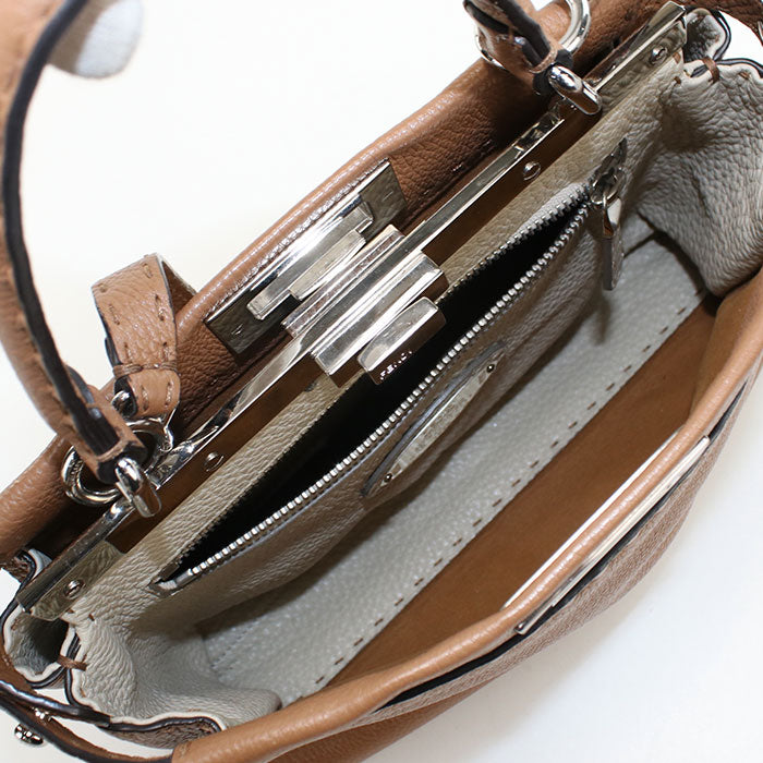 FENDI 2WAY Peekaboo 8BN290 Handbag Calfskin Women