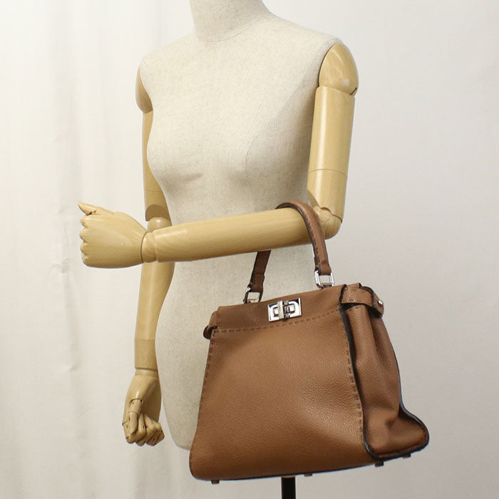 FENDI 2WAY Peekaboo 8BN290 Handbag Calfskin Women