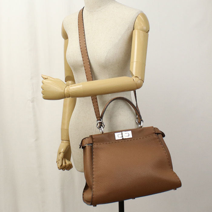 FENDI 2WAY Peekaboo 8BN290 Handbag Calfskin Women