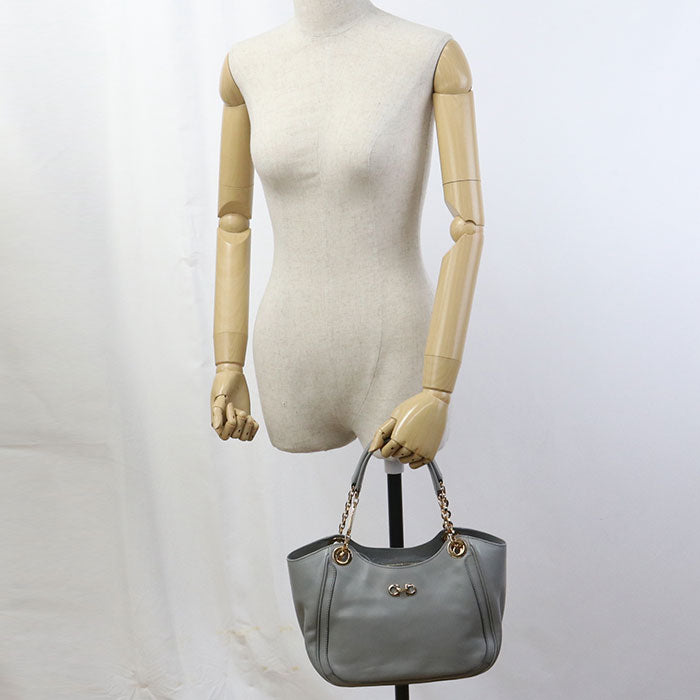 FERRAGAMO Chain Gancini 21 B992 Handbag Calfskin Women
