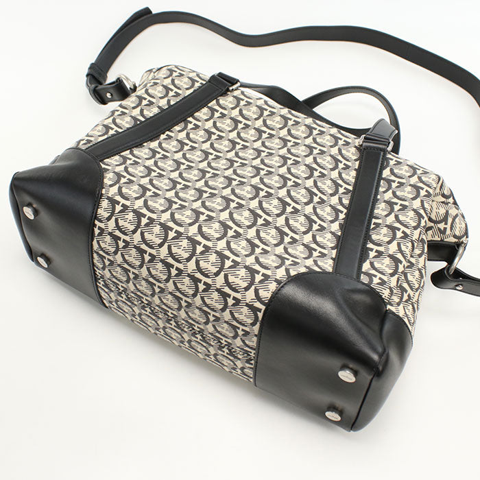 FERRAGAMO 2WAY Gancini 24 A187 Boston bag / Jacquard Women