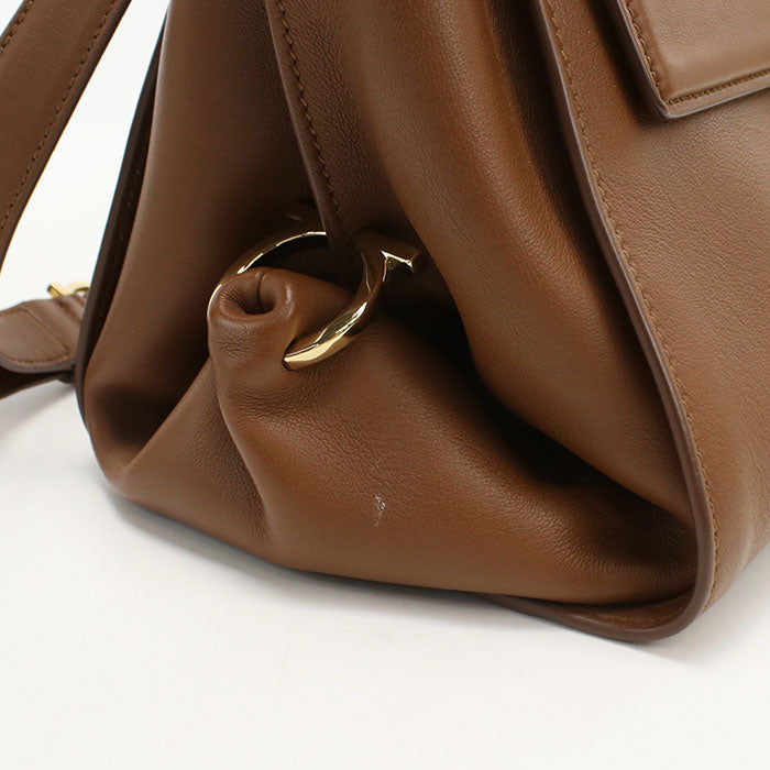 FERRAGAMO 2WAY Gancini 21 F606 Handbag Calfskin Women