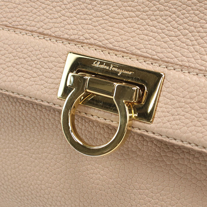 FERRAGAMO 2WAY handbag Gancini 21 F628 Handbag Calfskin Women