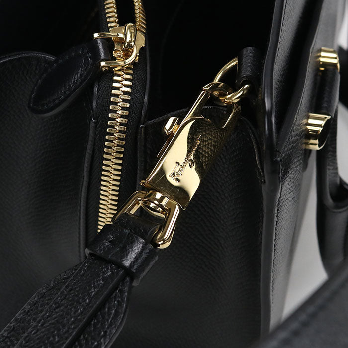 FERRAGAMO 2WAY 21 G925 Handbag Calfskin Women's