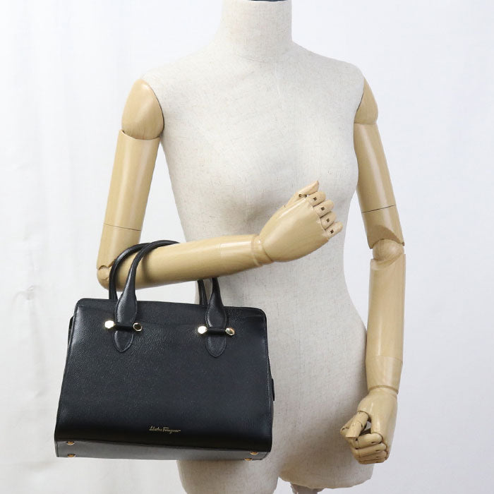 FERRAGAMO 2WAY 21 G925 Handbag Calfskin Women's