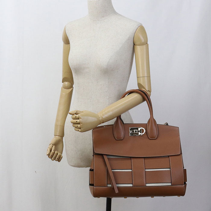 FERRAGAMO 2WAY Gancini 21 H900 Tote bag Calfskin Women