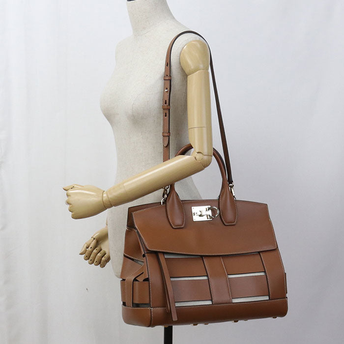 FERRAGAMO 2WAY Gancini 21 H900 Tote bag Calfskin Women