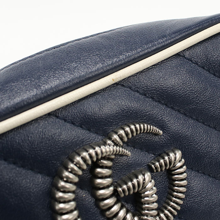 GUCCI Small camera bag GG Marmont 447632 Diagonal Shoulder bag leather Women
