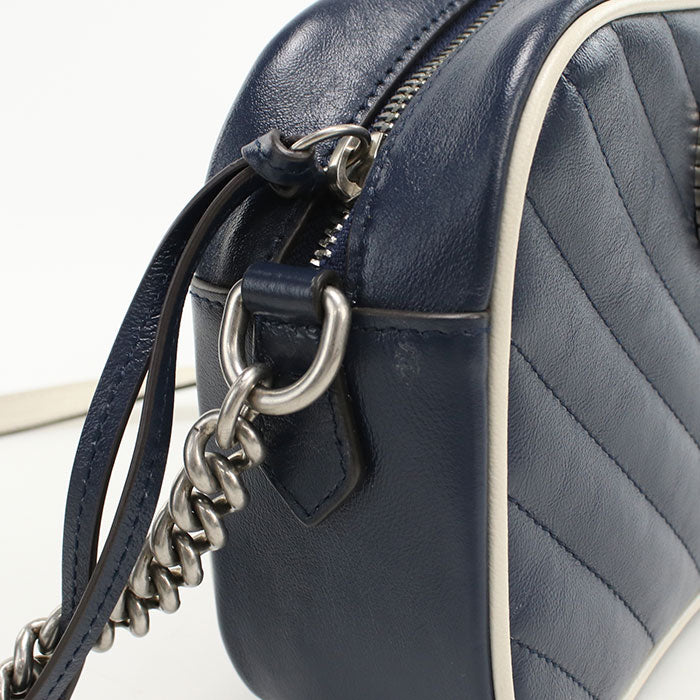 GUCCI Small camera bag GG Marmont 447632 Diagonal Shoulder bag leather Women