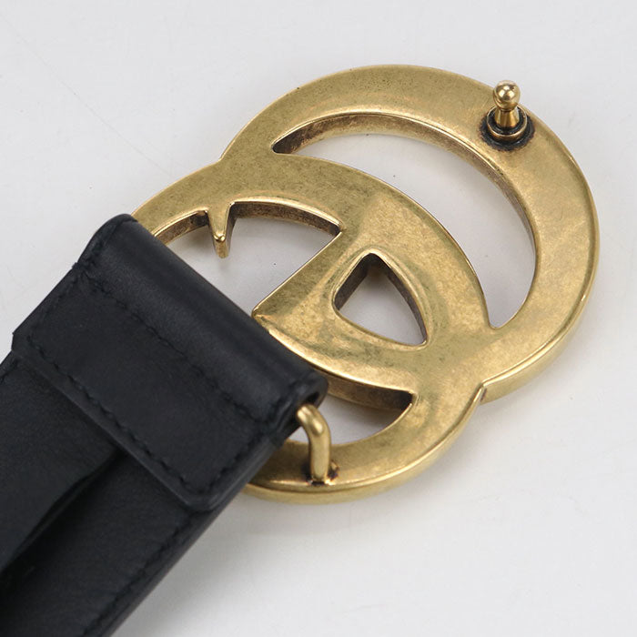 GUCCI Wide belt Double G 400593 AP00T 1000 belt leather Men