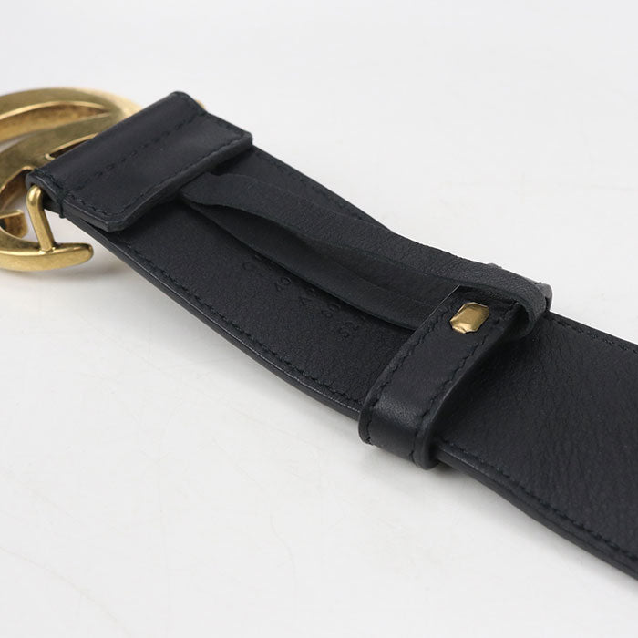 GUCCI Wide belt Double G 400593 AP00T 1000 belt leather Men