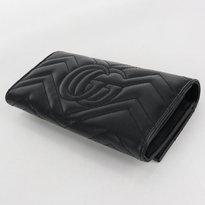 GUCCI Continental wallet Double G 443436 Purse folio leather Women
