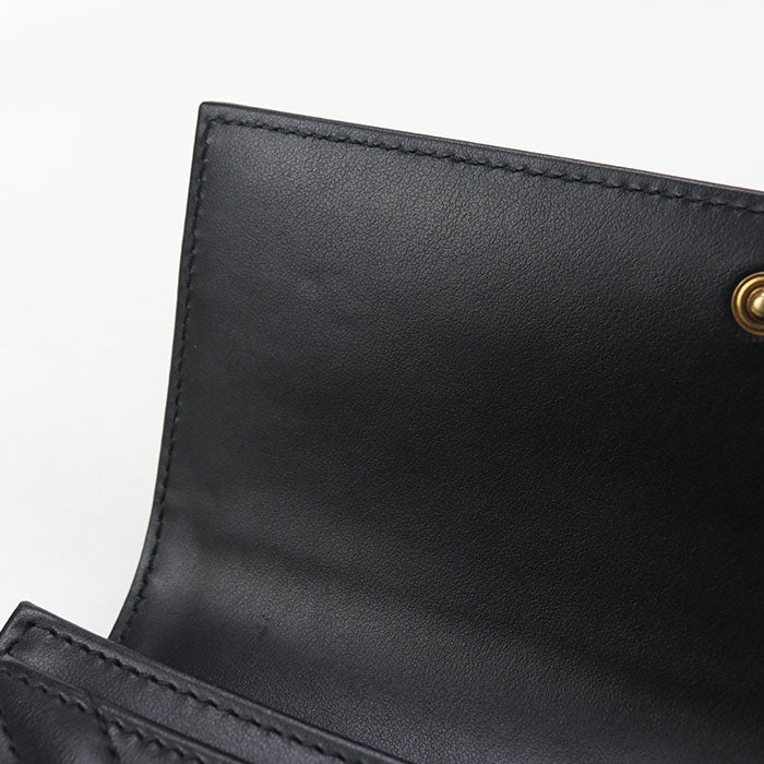 GUCCI Continental wallet Double G 443436 Purse folio leather Women