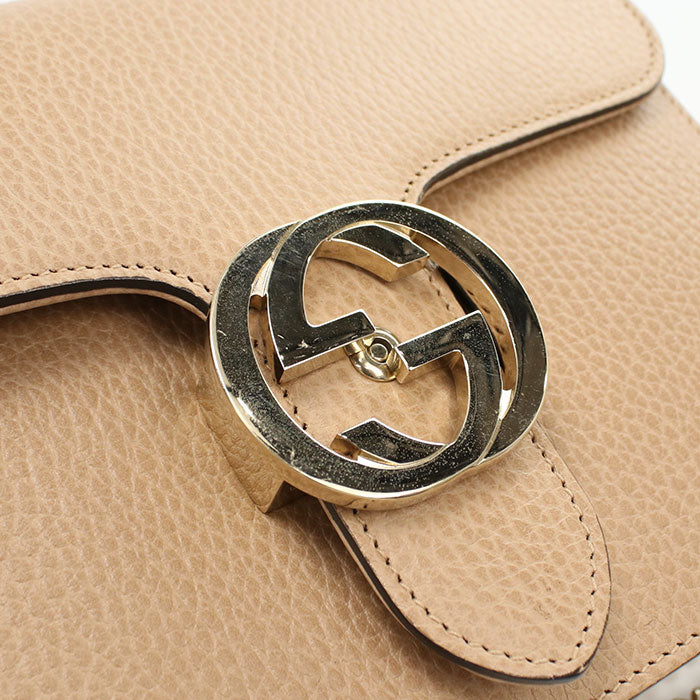 GUCCI Chain Interlocking G 510304 Shoulder bag leather Women