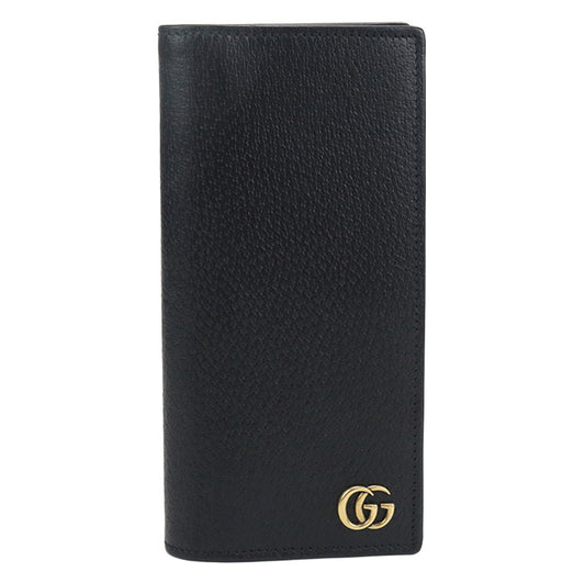 GUCCI Long wallet Double G GU88947 Long wallet with double fold coin purse leather / Long wallet Men