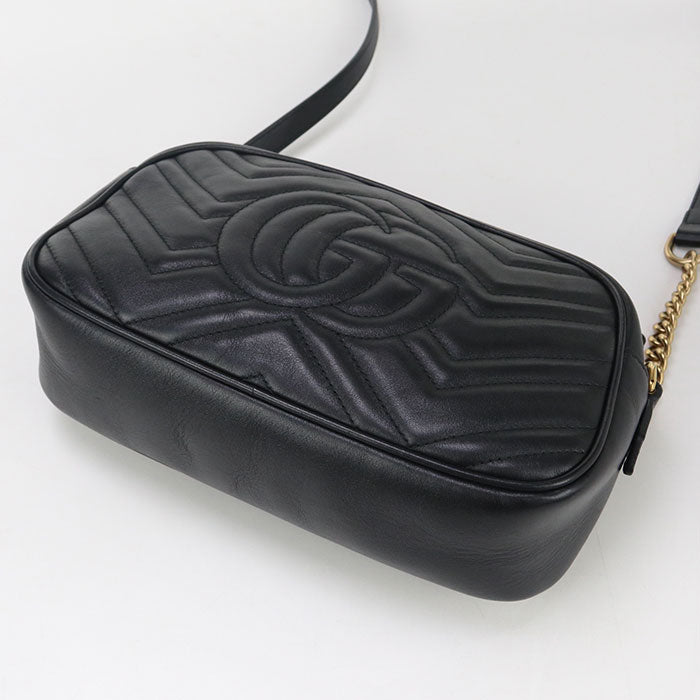 GUCCI Small camera bag GG Marmont GU93094 Shoulder bag leather / Small camera bag Women
