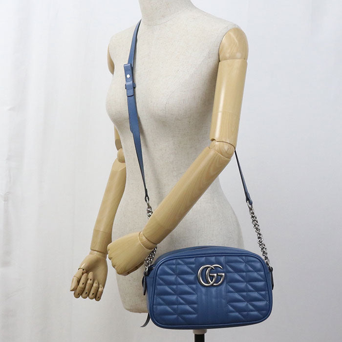 GUCCI Small camera bag GG Marmont GU93481 Shoulder bag leather / Small camera bag Women