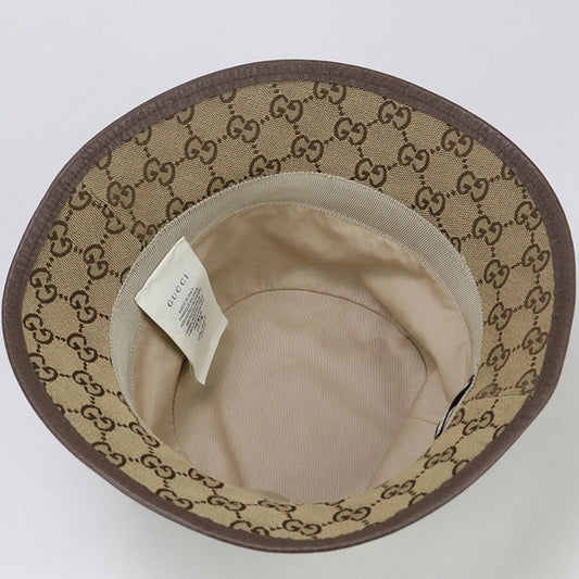GUCCI Fedora hat GG canvas 576587 hat Unisex