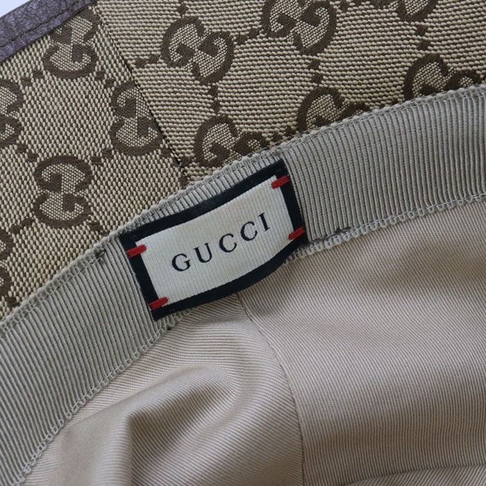 GUCCI Fedora hat GG canvas 576587 hat Unisex