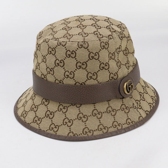 GUCCI Fedora hat GG canvas 576587 hat Unisex