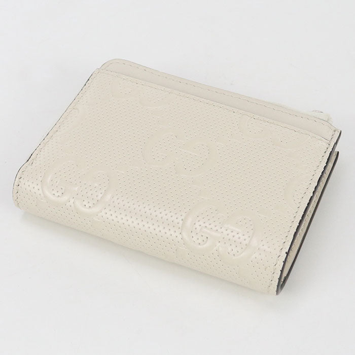 GUCCI L-shaped zipper wallet GG emboss GU93994 Zip AroundWallet leather / L-shaped zipper wallet Women