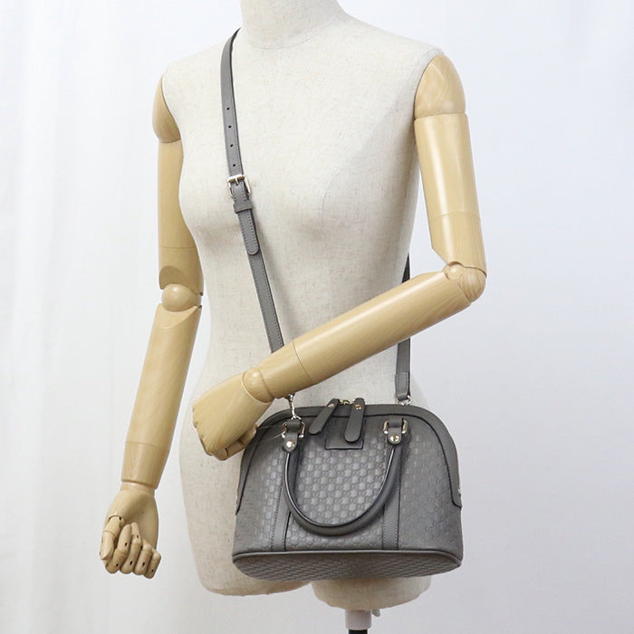 GUCCI 2WAY Micro Guccisima GU94228 Handbag leather / 2WAY handbag Women