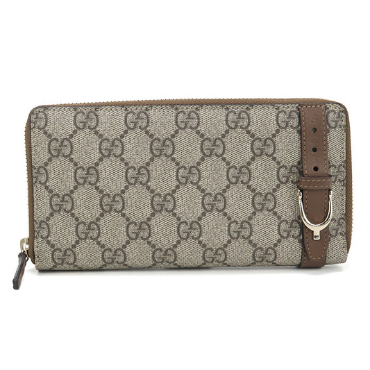 GUCCI Zip around wallet GG Supreme 309758 PurseZip Around GG Supreme Canvas / leather Women