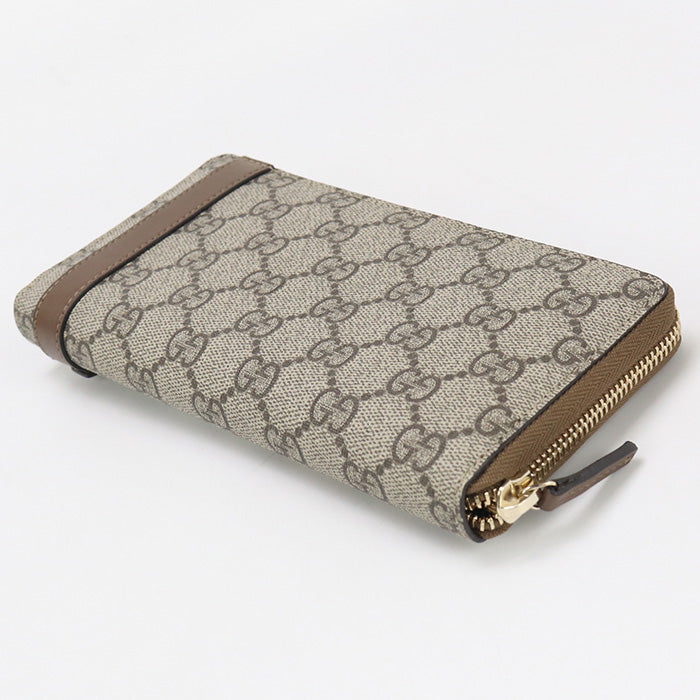 GUCCI Zip around wallet GG Supreme 309758 PurseZip Around GG Supreme Canvas / leather Women