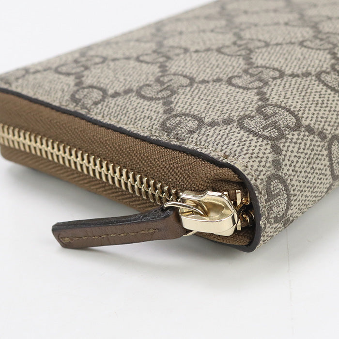 GUCCI Zip around wallet GG Supreme 309758 PurseZip Around GG Supreme Canvas / leather Women