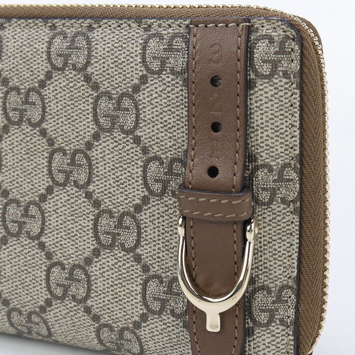 GUCCI Zip around wallet GG Supreme 309758 PurseZip Around GG Supreme Canvas / leather Women