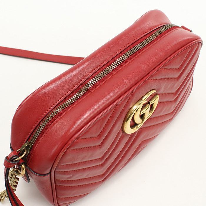 GUCCI Small camera bag GG Marmont 447632 Shoulder bag leather / Small camera bag Women