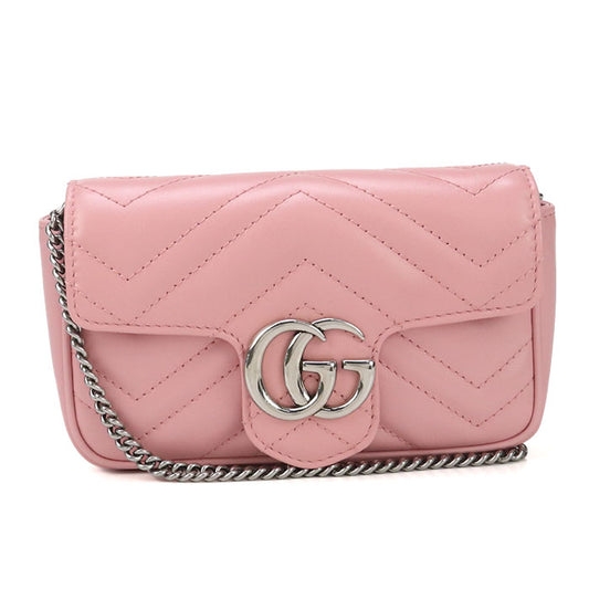 GUCCI mini GG Marmont 476433 Diagonal shoulder bag leather Women