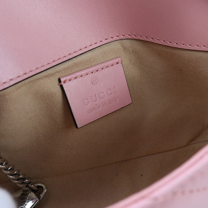 GUCCI mini GG Marmont 476433 Diagonal shoulder bag leather Women