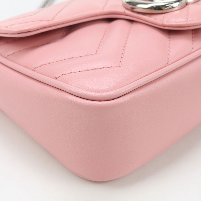 GUCCI mini GG Marmont 476433 Diagonal shoulder bag leather Women